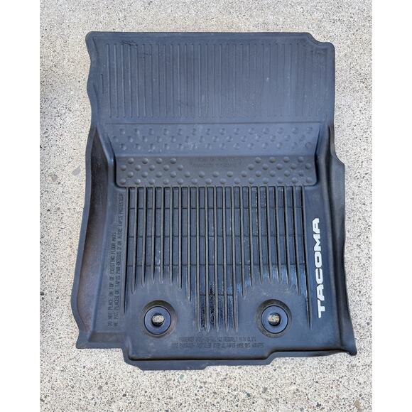 2018-2023 Toyota Tacoma D-Cab Double Cab All Weather Floor Mats Black OEM - Picture 5 of 5